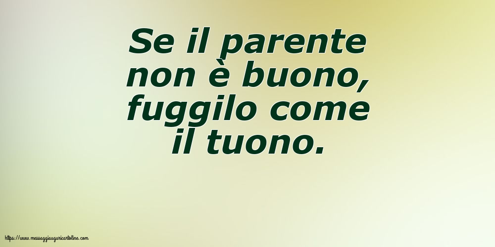 Famiglia Se il parente non è buono