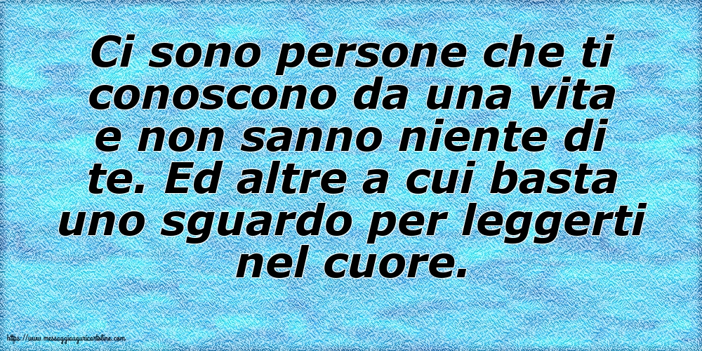 Famiglia Ci sono persone che ti conoscono
