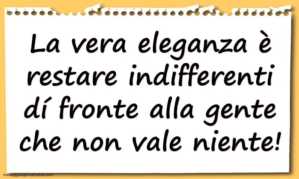 La vera eleganza