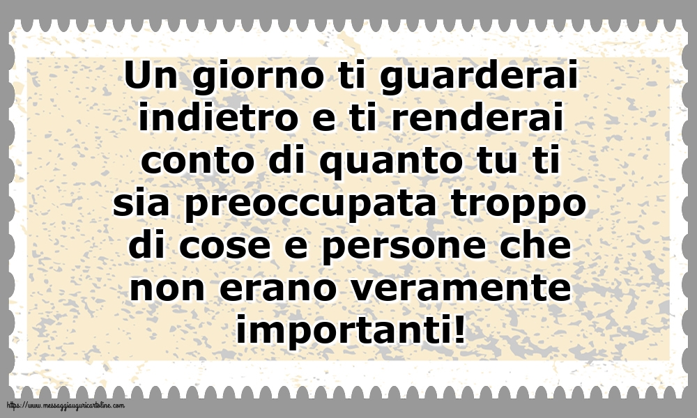Famiglia Un giorno ti guarderai indietro