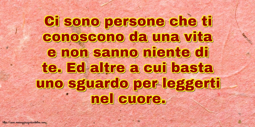 Famiglia Ci sono persone che ti conoscono