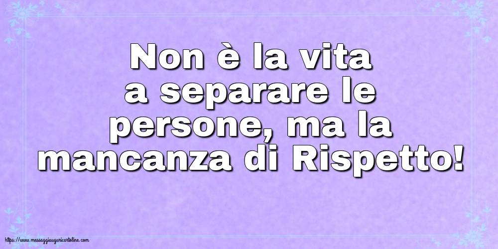 Famiglia Non è la vita a separare le persone