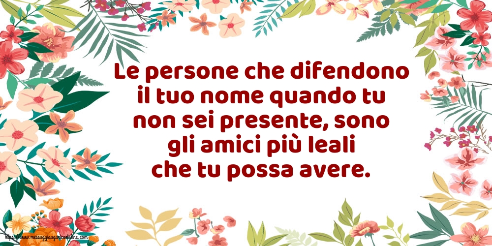 Famiglia Le persone che difendono il tuo nome quando tu non sei presente