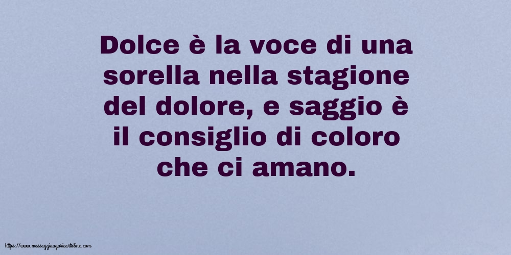 Famiglia Dolce è la voce di una sorella nella stagione del dolore
