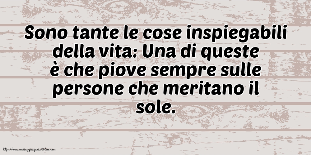 Famiglia Sono tante le cose inspiegabili della vita