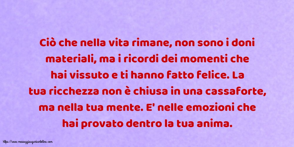 Famiglia Ciò che nella vita rimane
