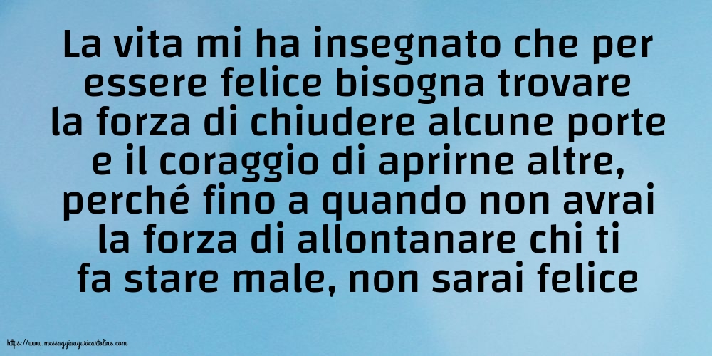 Famiglia La vita mi ha insegnato