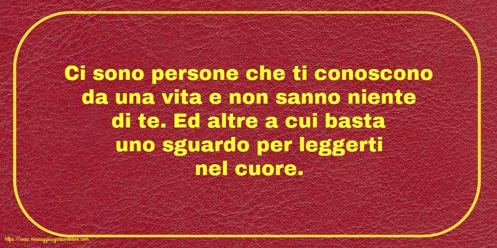 Famiglia Ci sono persone che ti conoscono