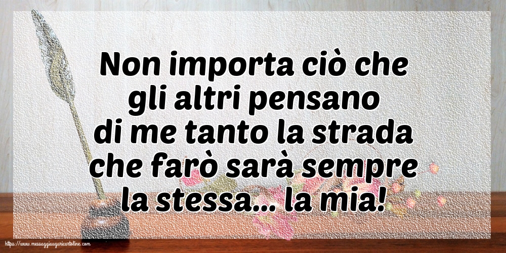 Famiglia Non importa ciò che gli altri pensano...