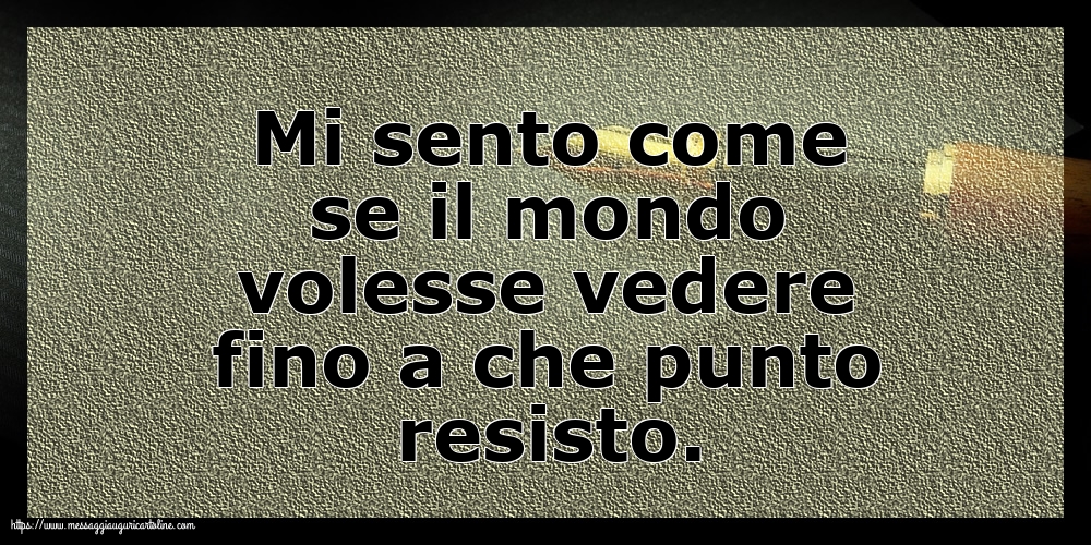 Famiglia Mi sento come se il mondo volesse vedere