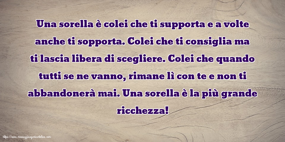 Famiglia Una sorella è colei che ti supporta e a volte anche ti sopporta