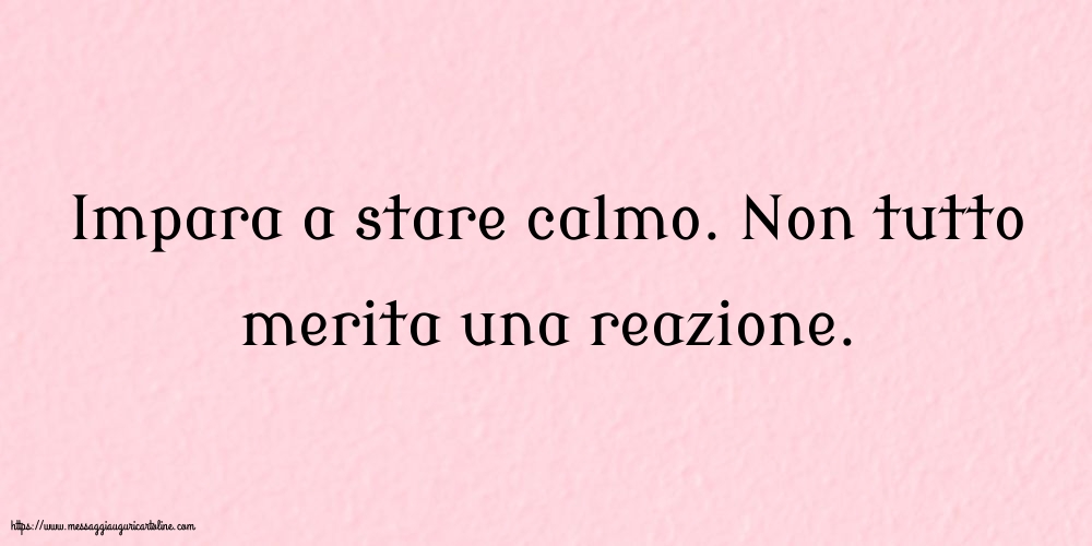 Famiglia Impara a stare calmo