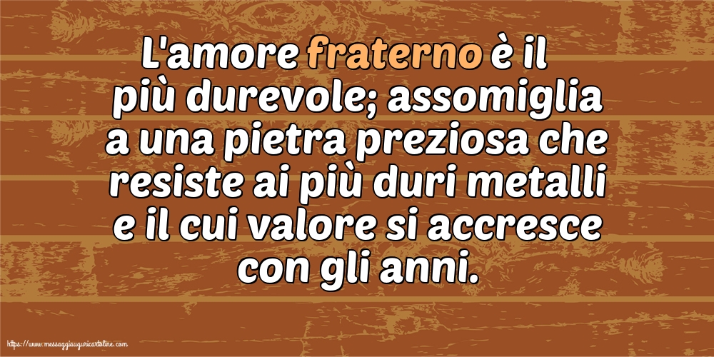 Famiglia L'amore fraterno