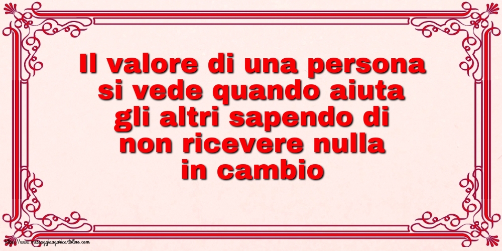 Famiglia Il valore di una persona