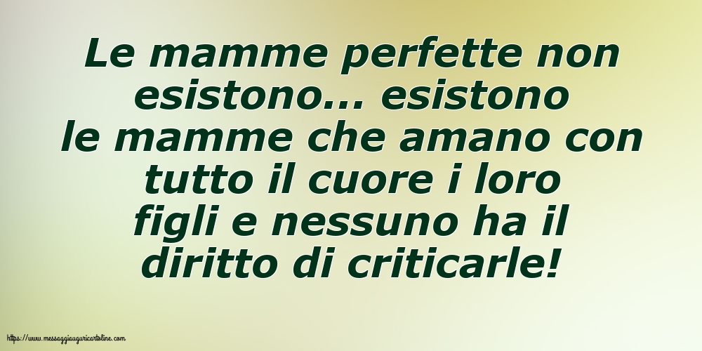 Famiglia Le mamme perfette non esistono