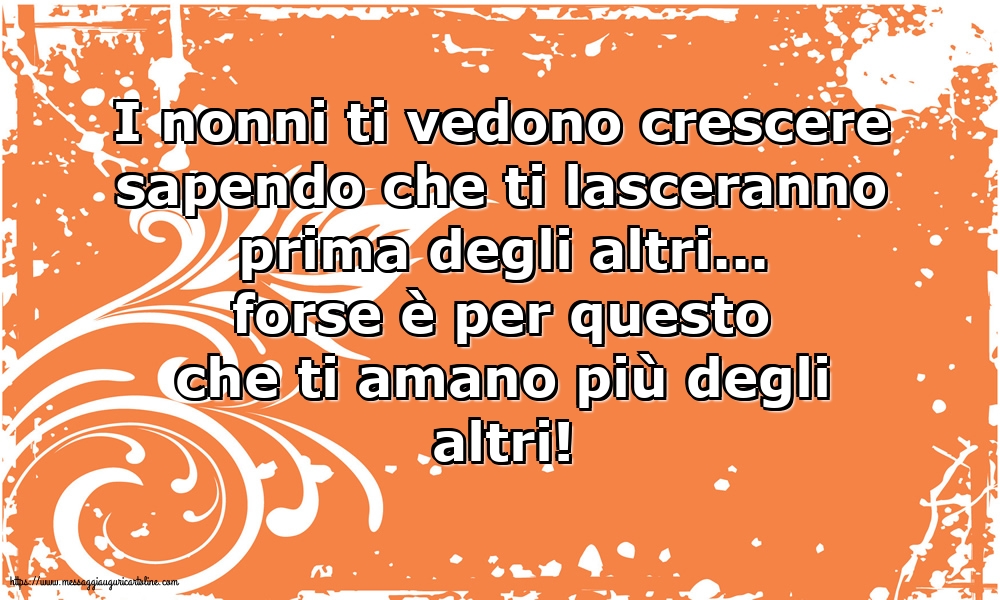 Famiglia I nonni ti vedono crescere