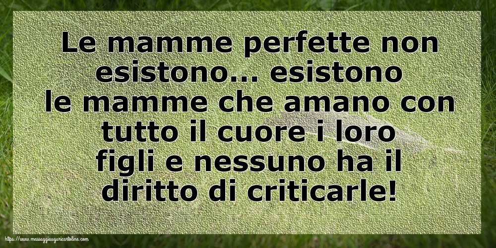 Famiglia Le mamme perfette non esistono