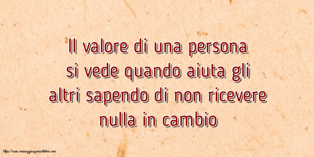 Famiglia Il valore di una persona