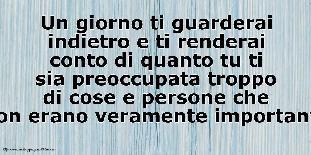 Famiglia Un giorno ti guarderai indietro