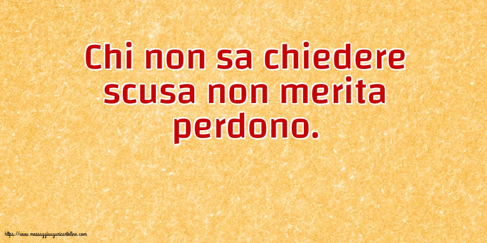 Famiglia Chi non sa chiedere scusa