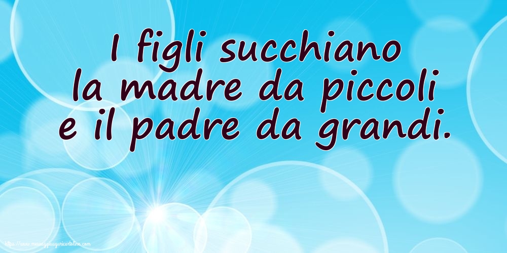 Famiglia I figli succhiano la madre da piccoli