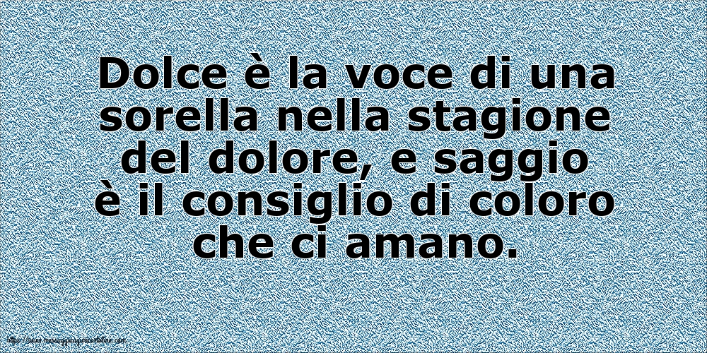 Famiglia Dolce è la voce di una sorella nella stagione del dolore
