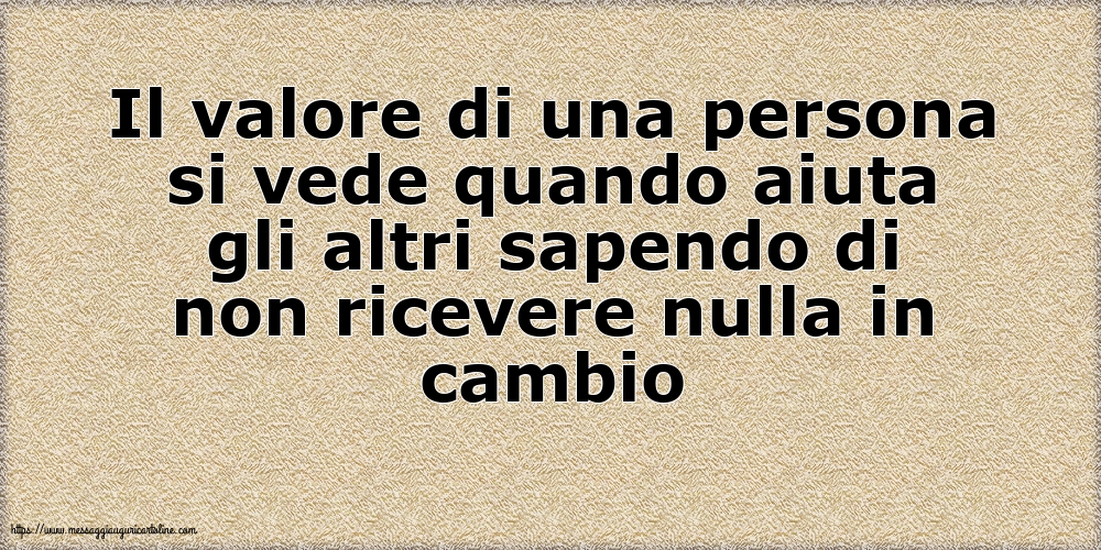 Famiglia Il valore di una persona