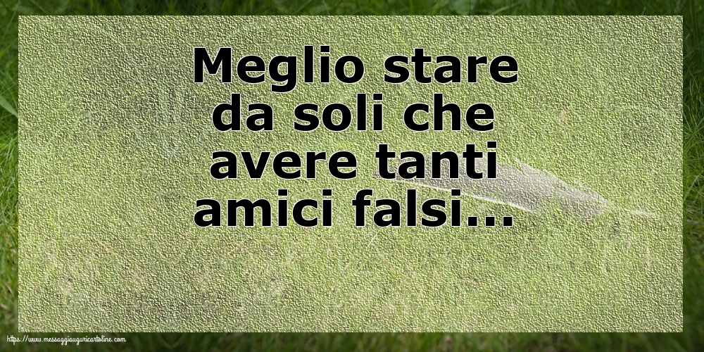 Famiglia Meglio stare da soli