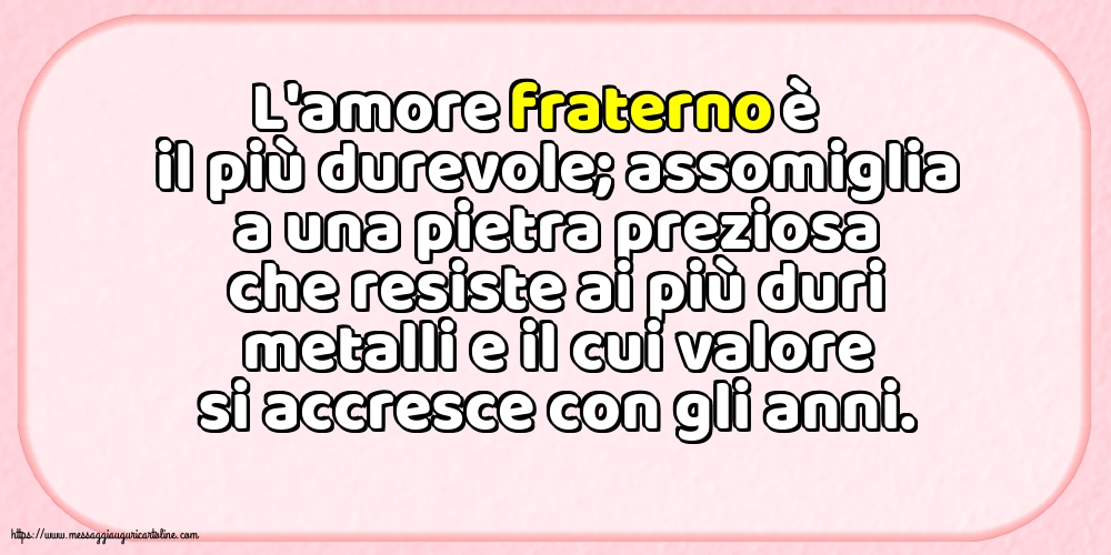 Famiglia L'amore fraterno