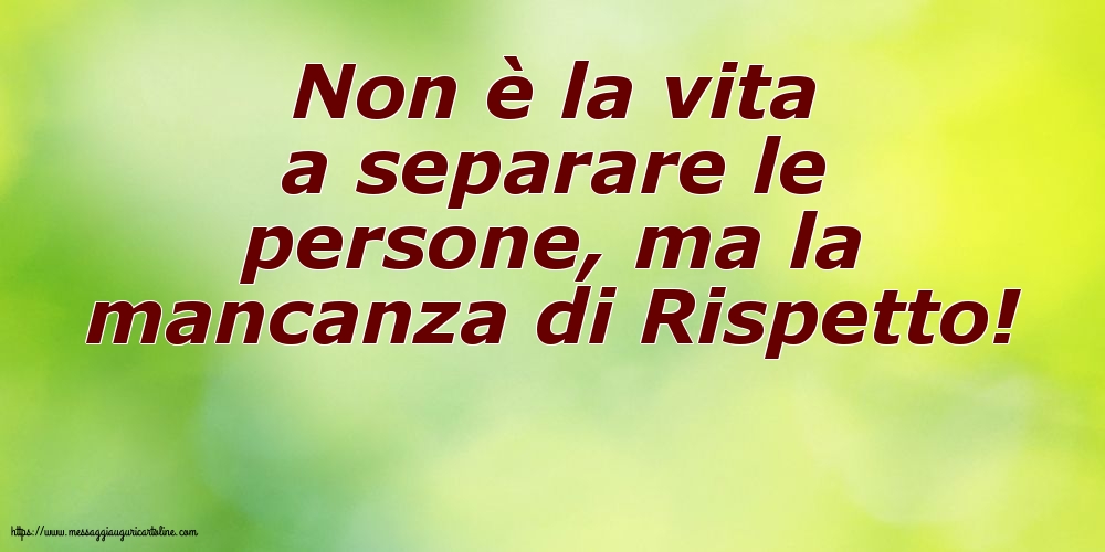 Famiglia Non è la vita a separare le persone