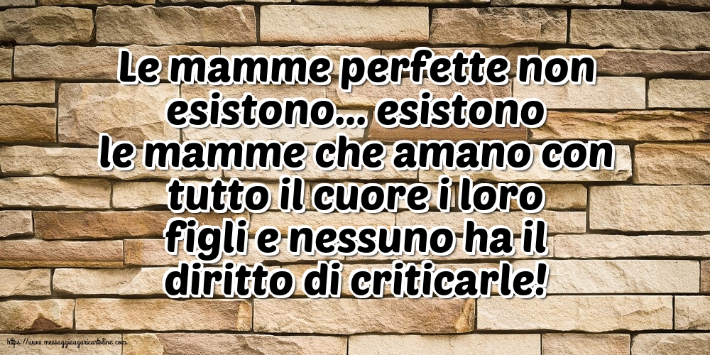 Famiglia Le mamme perfette non esistono