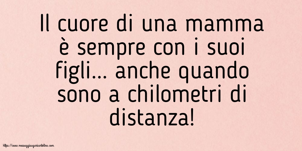 Famiglia Il cuore di una mamma