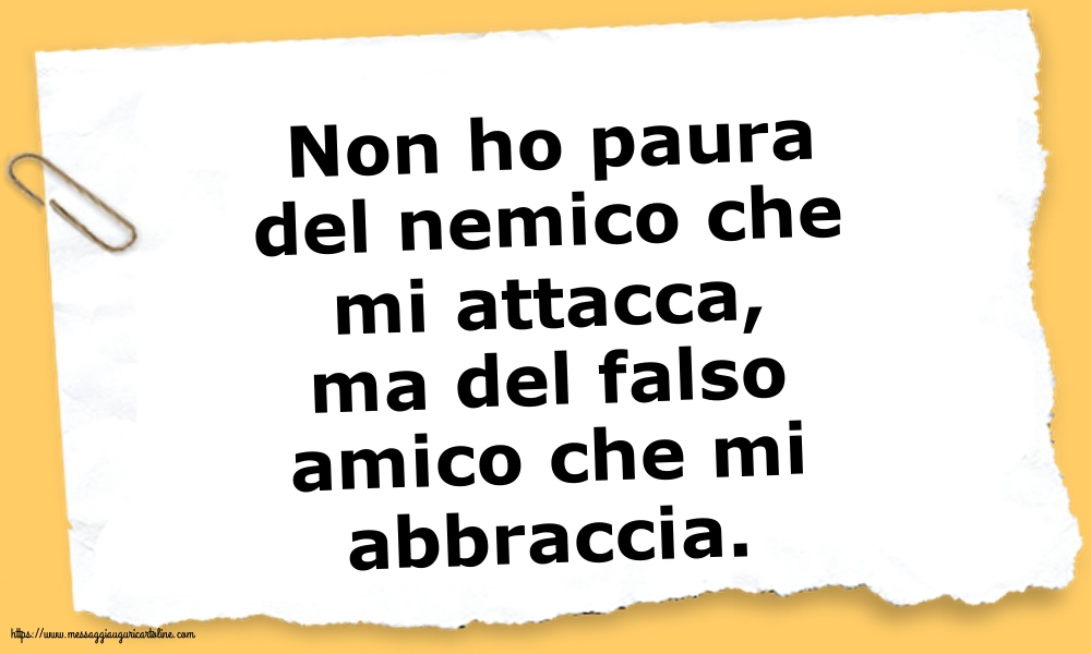 Famiglia Non ho paura del nemico che mi attacca