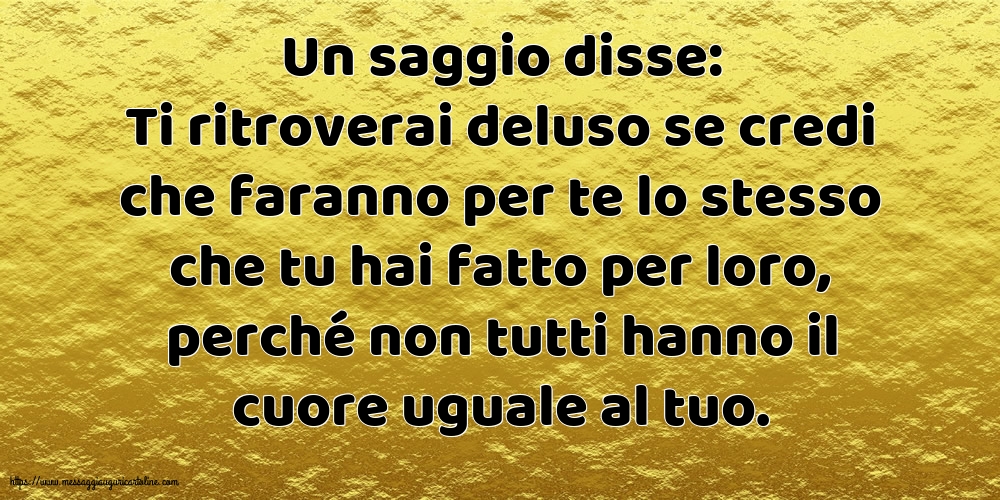 Famiglia Un saggio disse: