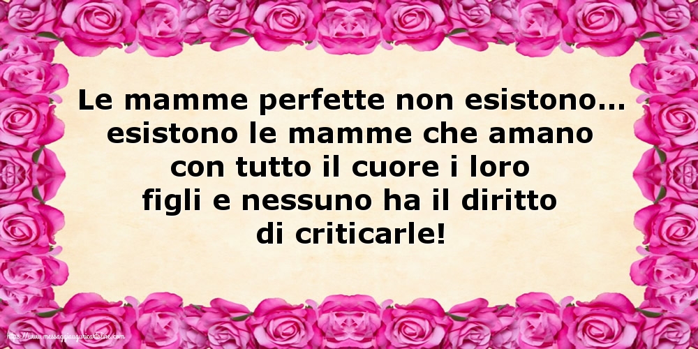 Famiglia Le mamme perfette non esistono