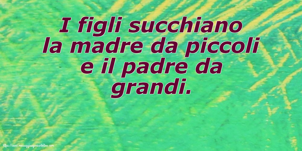 Famiglia I figli succhiano la madre da piccoli