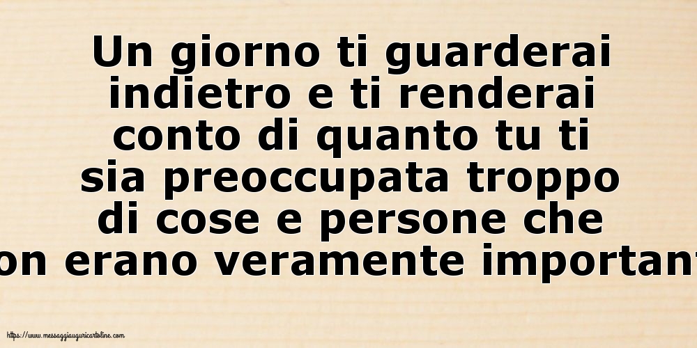 Famiglia Un giorno ti guarderai indietro
