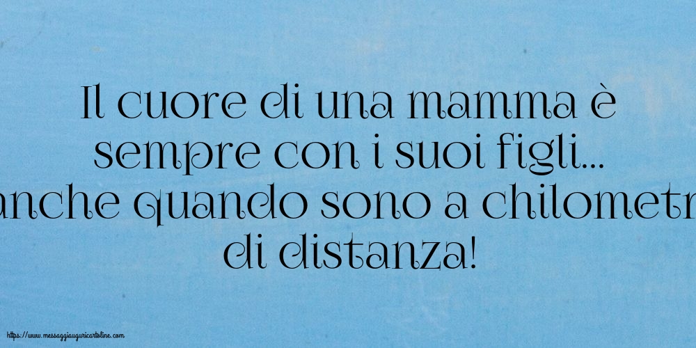 Famiglia Il cuore di una mamma