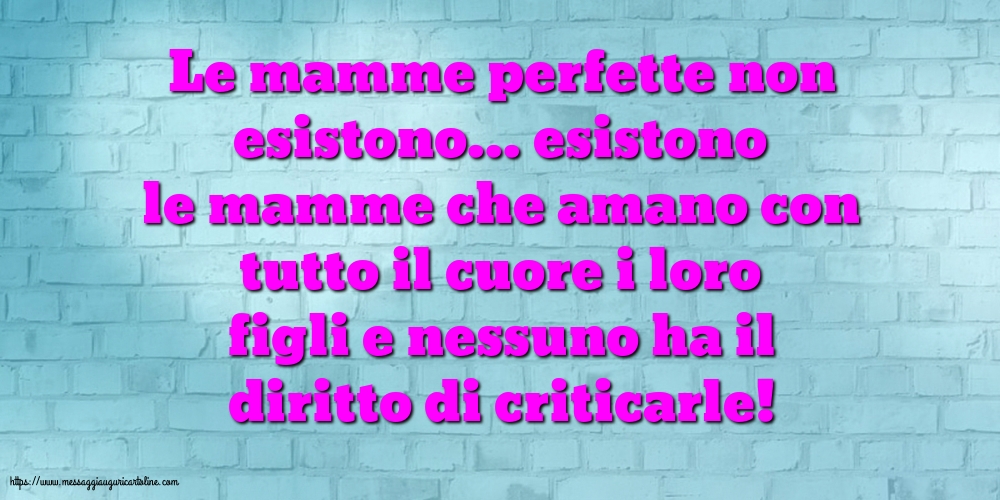 Famiglia Le mamme perfette non esistono