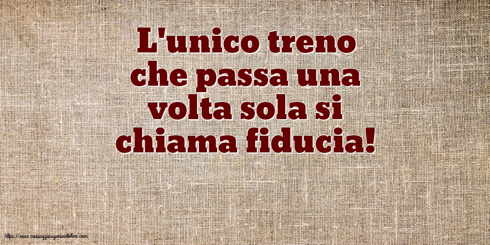 Famiglia L'unico treno che passa