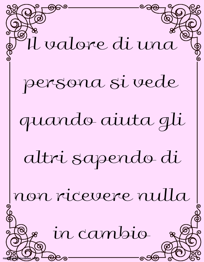 Il valore di una persona