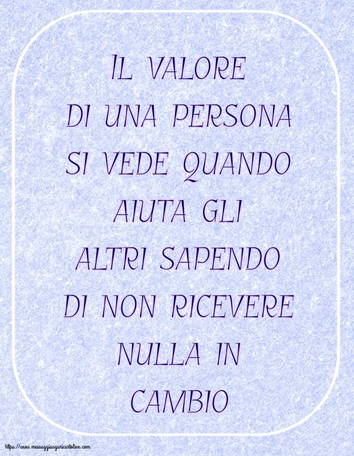 Famiglia Il valore di una persona