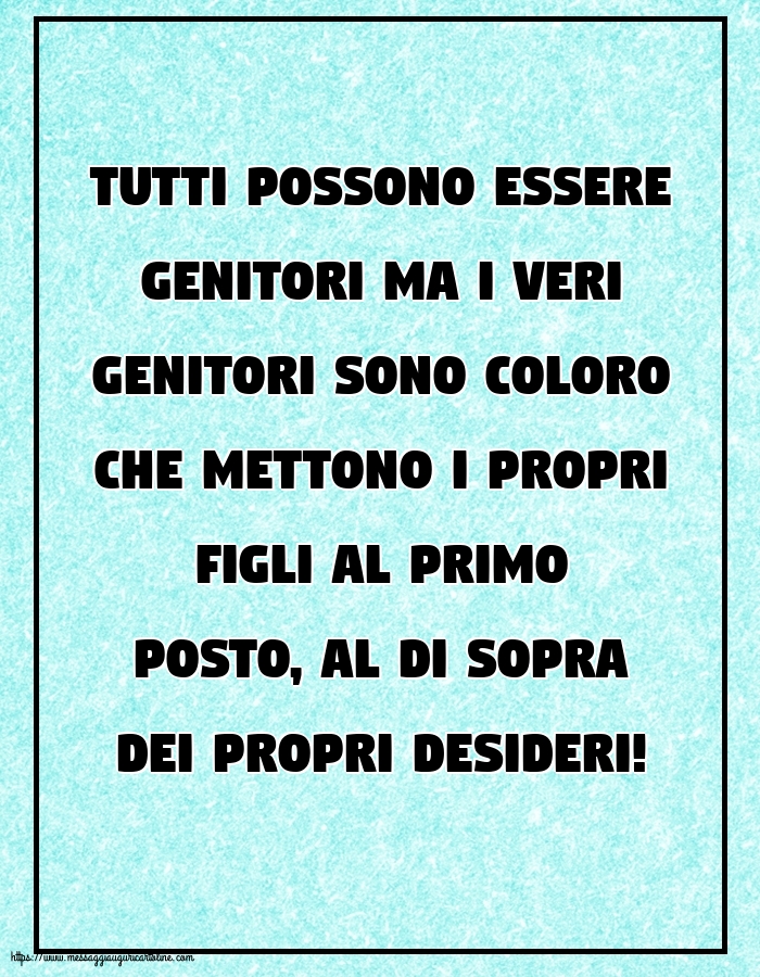 Tutti possono essere genitor