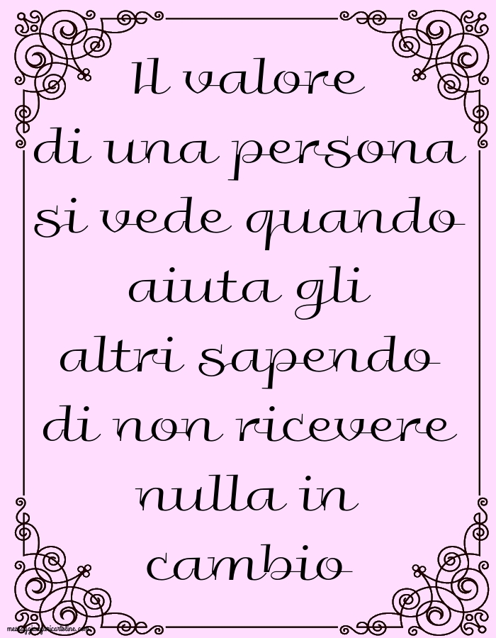 Il valore di una persona