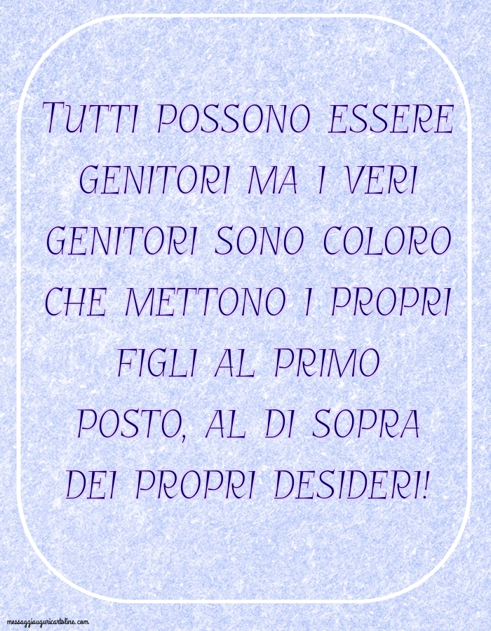 Tutti possono essere genitor