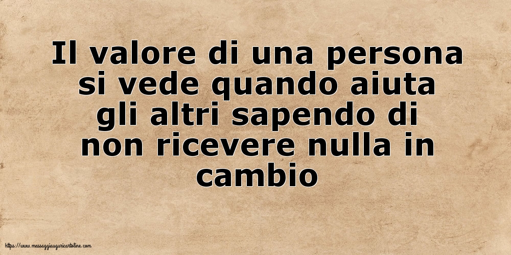 Famiglia Il valore di una persona