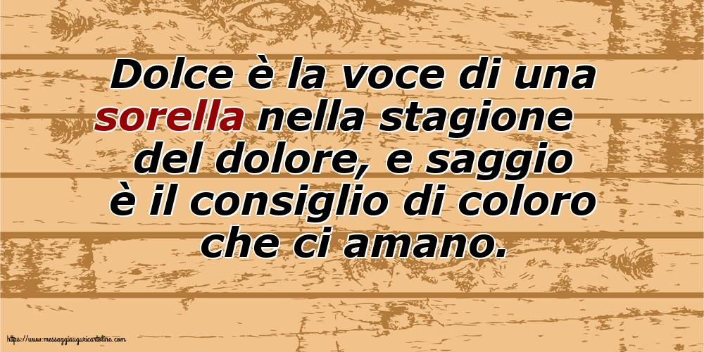 Famiglia Dolce è la voce di una sorella nella stagione del dolore