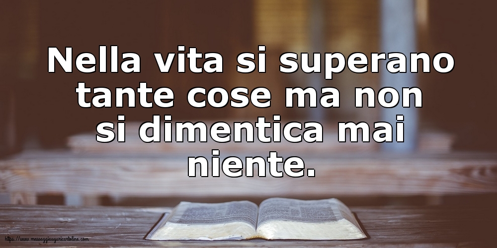 Nella vita si superano tante cose...