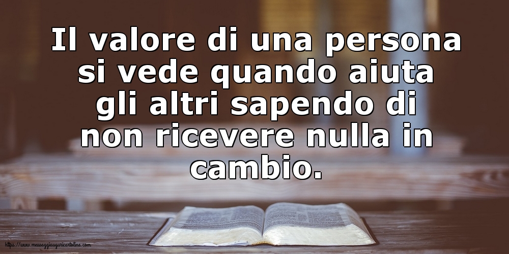 Il valore di una persona