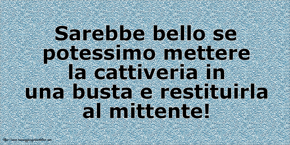 Sarebbe bello se potessimo mettere